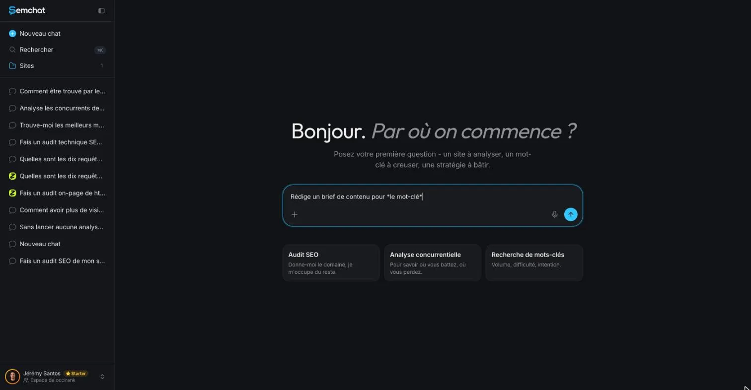 SemChat template sentence for a content brief, ready to complete with a keyword
