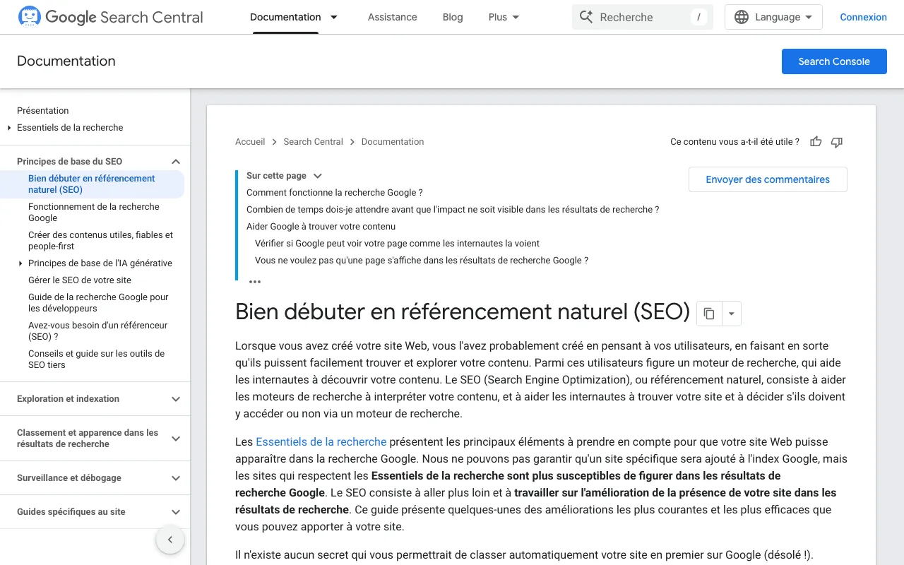 Optimisation SEO : le guide de Google pour bien débuter en référencement naturel